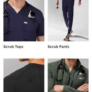 Multiple sets of Men's Figs scrubs
